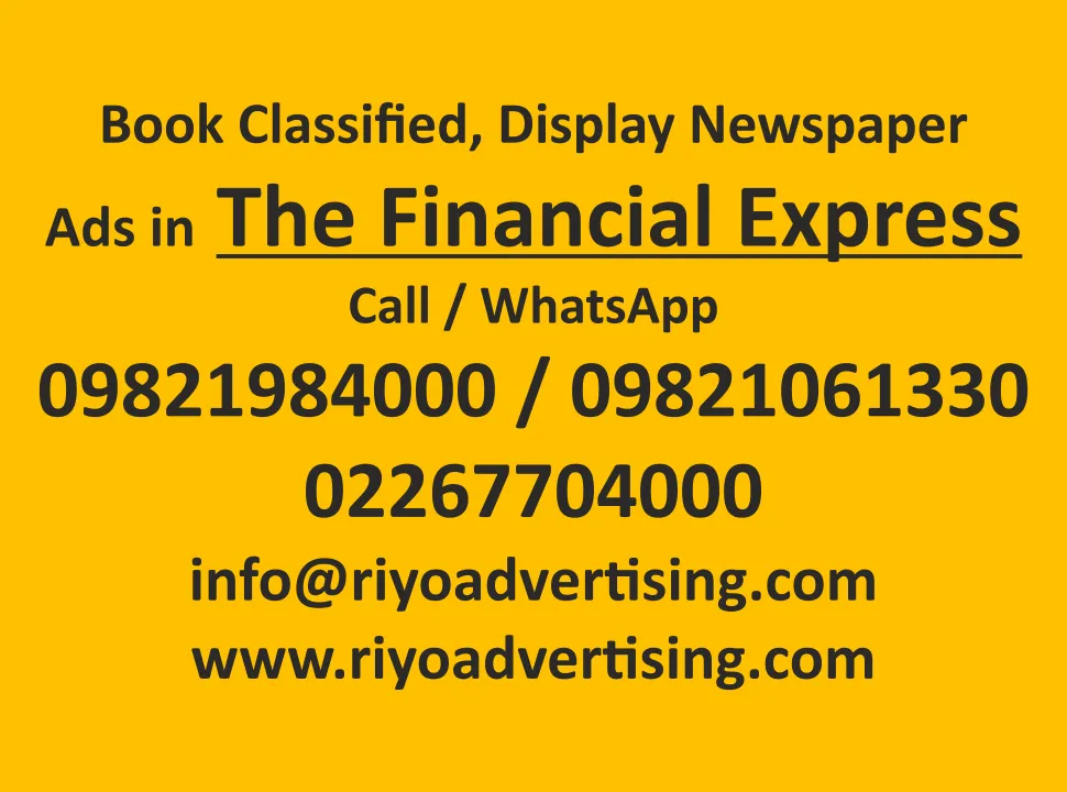 book newspaper ads in Financial-Express